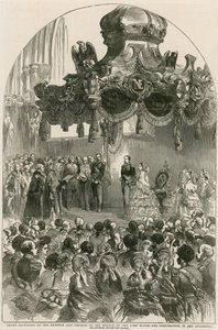 Velké přijetí císaře a císařovny Francouzů lordem starostou a korporací v Guildhall v Londýně od English School