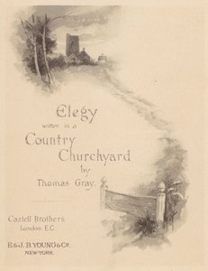 Grayovy elegie: Titulní strana (litografie) od English School