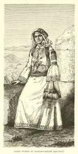 Řecká žena z Hagios-Vasilios, Arcadia od English School