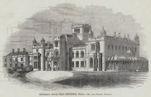 Grittleton House, poblíž Chippenham, Wilts (rytina) od English School