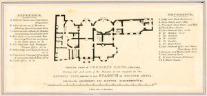 Půdorys Cremorne House, Londýn od English School