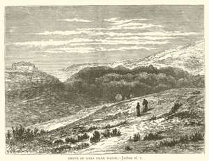 Grove of Oaks poblíž Hazor, Joshua, xi od English School