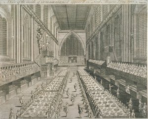 Guildhall, Gentlemans Magazine, 1761 od English School