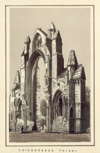 Guisborough Priory (litografie) od English School