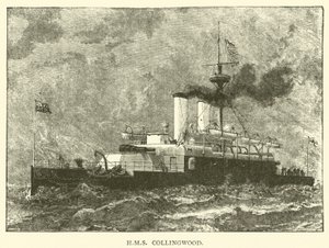 HMS Collingwood (rytina) od English School