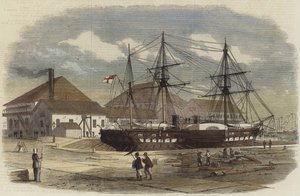 HMS Leopard v doku v Šanghaji od English School