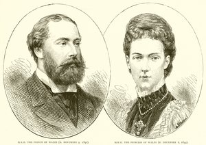 H.R.H. princ z Walesu (B. 9. listopadu 1841). H.R.H. princezna z Walesu (B. 1. prosince 1844) od English School