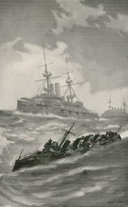 H. M. S. Mars, hrozný a dračí plavba v Lamanšském průlivu od English School
