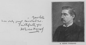 H Rider Haggard (rytina) od English School