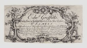Galanterie, Edward Griffitts, vizitka od English School