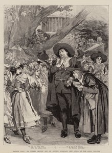 "Haddon Hall," Nová opera pana Sydney Grundyho a Sira Arthura Sullivana v Savoy Theatre (rytina) od English School