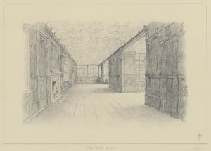 Haddon Hall, The Ballroom (litho) od English School