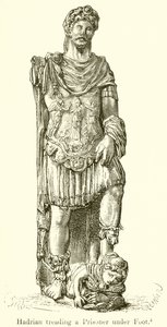 Hadrian šlape zajatcem pod nohama od English School