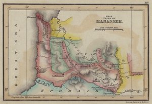 Half Tribe of Manasseh (barevná rytina) od English School