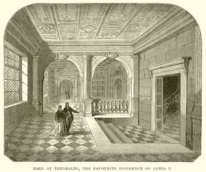 Hall v Theobalds, oblíbené sídlo Jakuba I od English School