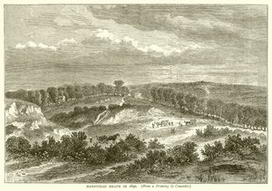Hampstead Heath v roce 1840 od English School