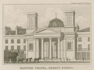 Hannoverská kaple, Regent Street, Londýn od English School