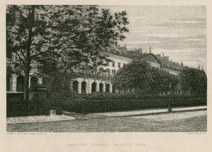 Hanover Terrace, Regents Park, Londýn od English School