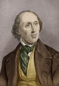 Hans Christian Andersen (1805-75) (pozdější zbarvení) od English School