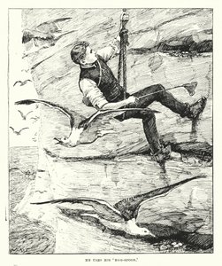 Používá svou "lžíci na vejce" (rytinu). od English School