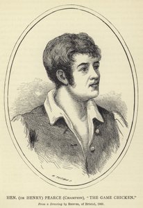 Hen (nebo Henry) Pearce, Champion, The Game Chicken, From a Drawing by Reeves, of Bristol, 1805 od English School