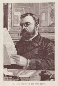Henri Loze , francouzský politik a prefekt policie pro Paříž (litho) od English School
