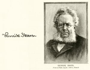Henrik Ibsen (rytina) od English School
