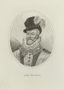 Henry Carey, Lord Hunsdon (rytina) od English School