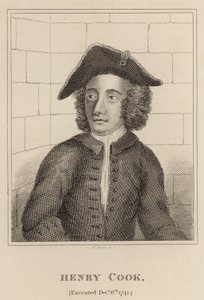 Henry Cook, popraven 6. prosince 1741 od English School