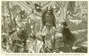 Henry Hudson (arktický průzkumník) zmítaný svou posádkou u pobřeží Labradoru, 1611 od English School