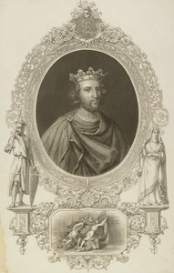 Jindřich III. (1207-72) anglický král z „Galerie portrétů“, publikoval 1833 od English School