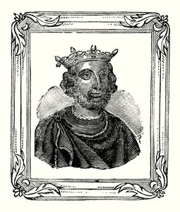 Jindřich III se narodil v roce 1208, korunován v roce 1216 a zemřel v roce 1272 (rytina) od English School