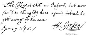 Henry Ireton od English School
