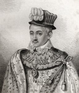 Henry Stewart, vyrytý Riversem, ilustrace z „Katalogu královských a vznešených autorů, svazek V“, vydaného v roce 1806 od English School