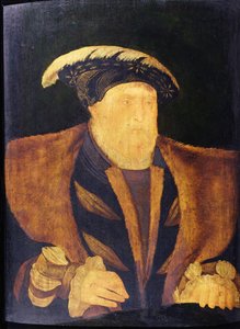 Jindřich VIII (1491-1547) (olej na panelu) od English School
