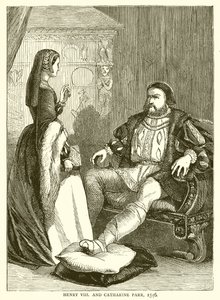 Jindřich VIII a Catharine Parr, 1546 od English School