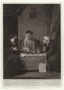 Jindřich VII s Empsonem a Dudleym od English School