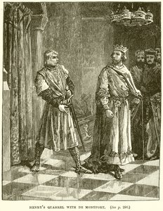 Hádka Henryho s De Montfortem od English School