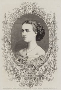 Její královská výsost princezna Alexandra (rytina) od English School