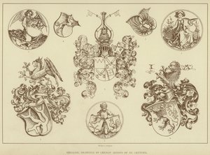 Heraldik-Zeichnungen von deutschen Künstlern des 15. Jahrhunderts von English School