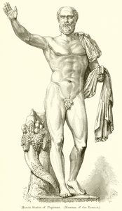 Hrdinská socha Pupienus. (Muzeum v Louvru) od English School