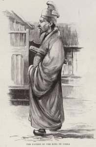 Heungseon Daewongun, otec korejského krále Gojong (litho) od English School