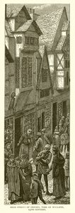 High Street of Oxford, čas Wycliffe, 14. století od English School