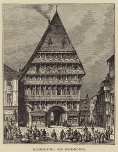 Hildesheim, Old Gate-House (rytina) od English School