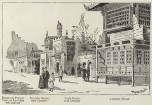 Historie lidských obydlí na pařížské výstavě od English School