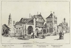 Historie lidských obydlí na pařížské výstavě od English School