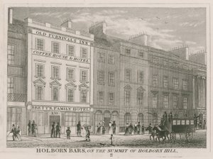 Holborn Bars, na vrcholu Holborn Hill od English School