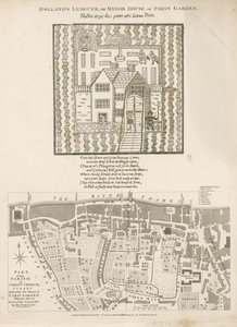 Hollands Leaguer nebo Manor House of Paris Garden, Christ Church, Surrey od English School