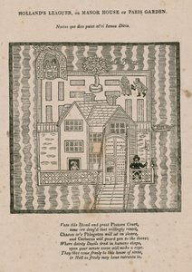 Hollands Leaguer nebo Manor House of Paris Garden, Londýn od English School