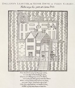 Hollands Leaguer, nebo Manor House, z Paris Garden, Southwark, Londýn od English School